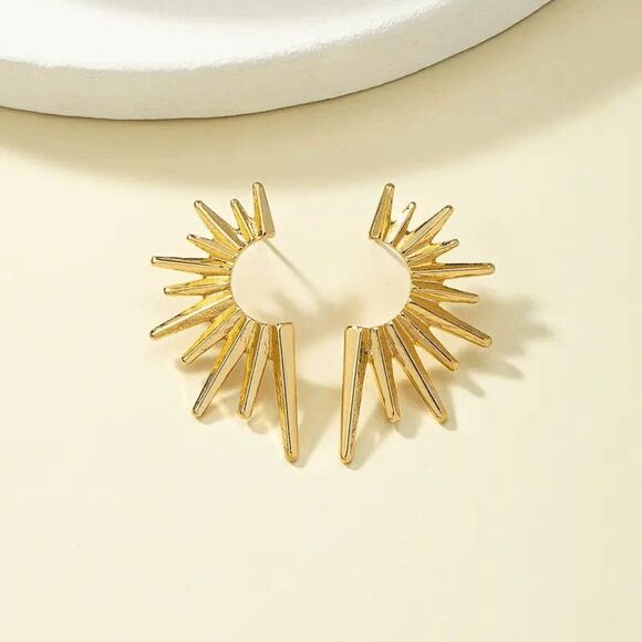 Boho Sunburst Earrings - Picture 4 of 6